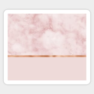 Silvec rosa on rose gold blush Sticker